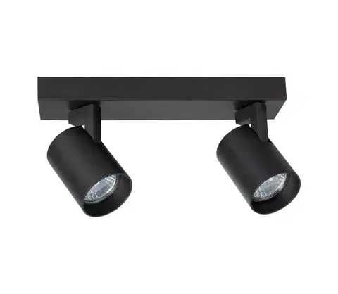 Svietidlá  Bodové svietidlo VOLF 2xGU10/10W/230V čierna ML0678