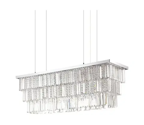Svietidlá Ideal Lux - Krištáľový luster na lanku MARTINEZ 8xE14/40W/230V chróm 166360