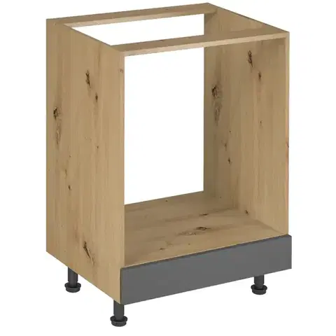 Kuchynské skrinky stojace Kuchynská Skrinka Langen D60zk Rukoväť Grey