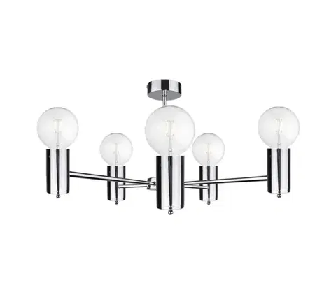 Svietidlá  Luster na tyči ARD 5xE27/60W/230V lesklý chróm 1718/22