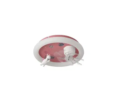 Svietidlá Eurolamp LED detské stmievateľné stropné svietidlo s látorom LED/48W/230V 3000/4000/6000K ružové 300-25059