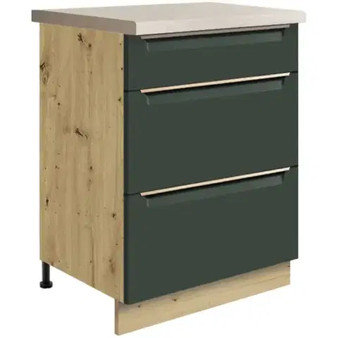Kuchynské skrinky stojace Skrinka do kuchyne Glamour10d Green