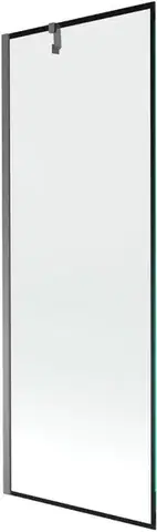 Sprchové dvere MEXEN/S - Next vaňová zástena FIX 70 x 150, čierna vzor, grafit metal 895-070-000-00-70-95