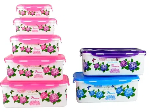 Dózy na potraviny MAKRO - Dóza sada 5ks 26x19,5x9,5cm
