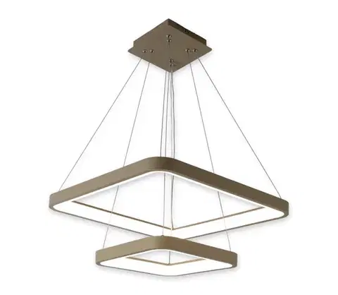 Svietidlá BRILAGI - LED stmievateľný závesný luster na lanku FALCON SLIM LED/78W/230V béžový + diaľkové ovládanie BRDX1331-2/BG