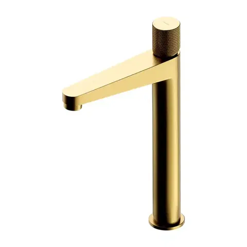Kúpeľňové batérie OMNIRES - CONTOUR umývadlová batéria vysoká zlatá kartáčovaná /GLB/ CT8012GLB