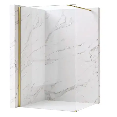 Sprchové dvere REA/S - Sprchová zástena Flexi Transparent / Brush Gold 110 KPL-K99261