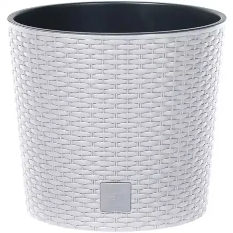 Záhrada Kvetináč Rato okrúhly biely DRTUS250L-S449