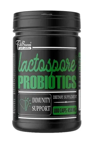 Probiotiká a tráviace enzýmy Lactospore Probiotika - FitBoom 100 kaps.