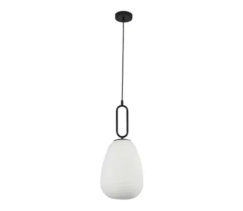 Svietidlá Searchlight 43581-1BK - Luster na lanku ELIXIR 1xE27/60W/230V biela 43581-1BK