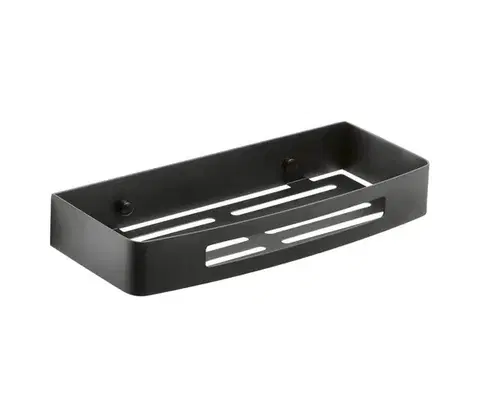 Svietidlá Gedy - Nástenná polica do sprchy SMART 30x12,8 cm matná čierna 241714