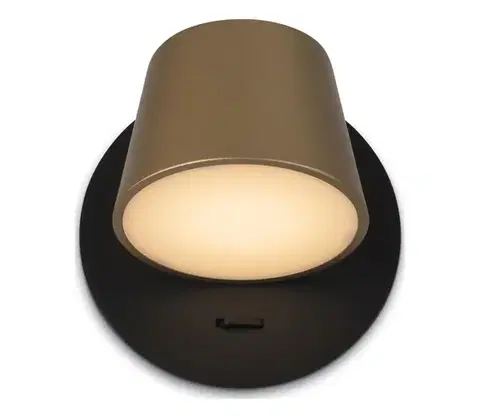 Svietidlá Maytoni MOD421WL-L6BBS3K - LED Nástenné svietidlo PIXEL 7W/230V 3000K zlatá/čierna MOD421WL-L6BBS3K