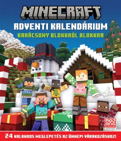 Pre deti a mládež - ostatné Minecraft - Adventi kalendárium - Karácsony blokkról blokkra