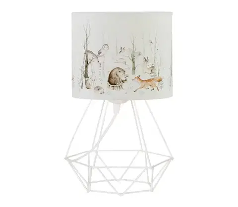 Lampy  Detská stolná lampa KIDS ROOM 1xE27/60W/230V, priemer 18 cm, zvieratká H0953