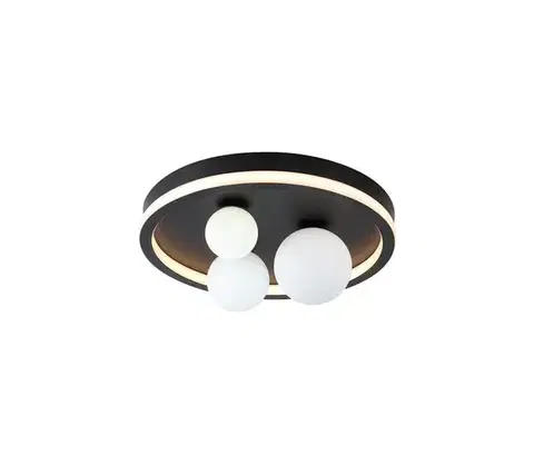 Svietidlá Searchlight 73380BK - LED stropné svietidlo TRIDENT LED/20W/230V priemer 40 cm 73380BK