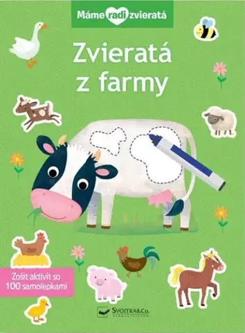 Nalepovačky, vystrihovačky, skladačky Zvieratá z farmy - Máme radi zvieratá