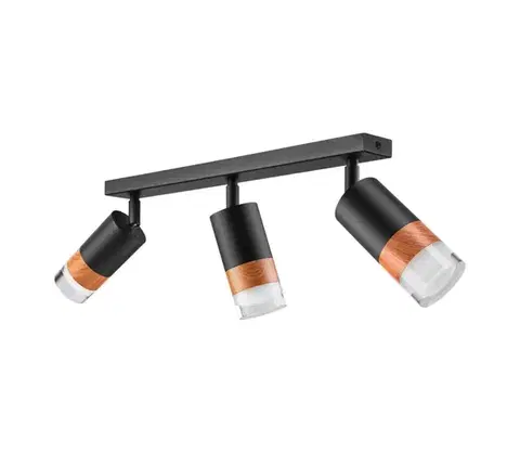 Svietidlá  Bodové svietidlo AURORA 3xGU10/10W/230V LM-3.151/CZARNY