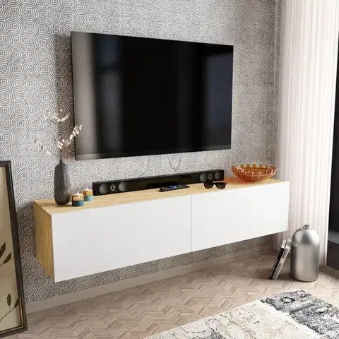 TV stolíky TV stolík Poling - White, Sapphire