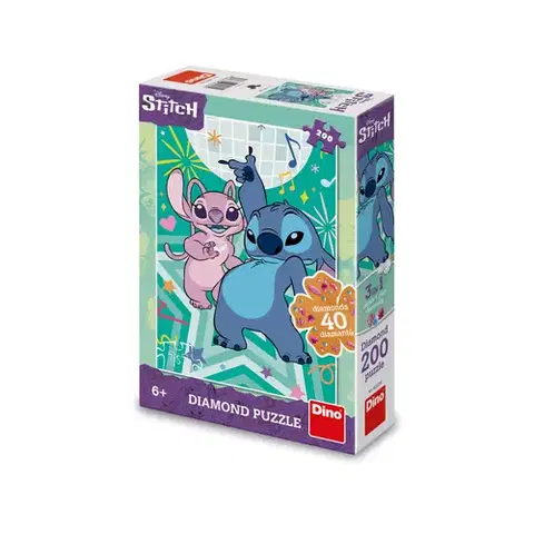 Od 100 dielikov Dino Puzzle Stitch 200 diamond Dino FSC
