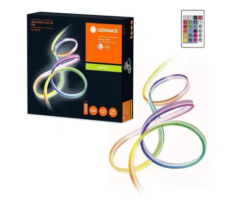 LED osvětlení Ledvance - LED RGB Stmievateľný vonkajší pásik FLEX 3m LED/15W/230V IP44 + DO 4058075504745