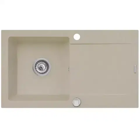 Granitové drezy Drez Mido (76x44) 1B 1D pieskovo béžová