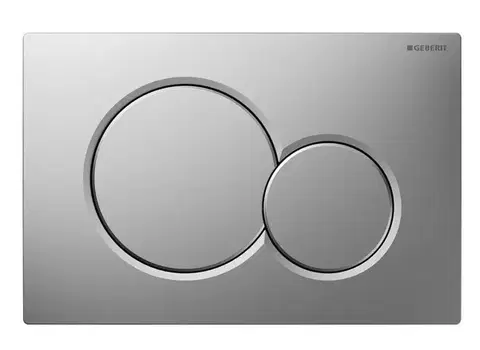Záchody GEBERIT SIGMA01 ovládacie tlačítko Easy to clean, pre 2 množstvá splachovania, chróm mat 115.770.JQ.5