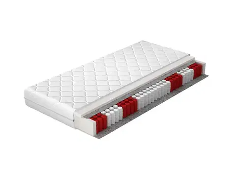 Matrace NABBI Prato 140 taštičkový matrac pružiny / plsť / PUR pena / látka
