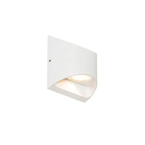 Vonkajšie nástenné svietidlá Moderná vonkajšia nástenná lampa biela vrátane LED 2-svetlo IP54 - Mal
