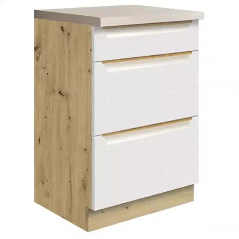 Kuchynské skrinky stojace Skrinka do kuchyne Glamour9d White