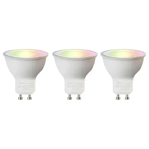 LED osvetlenie Sada 3 inteligentných žiaroviek GU10 RGBW LED 5W 350 lm 2200-4000K