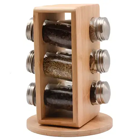 Dekorácie a bytové doplnky Stojan na koreniny bambus 16*22cm sh02616b