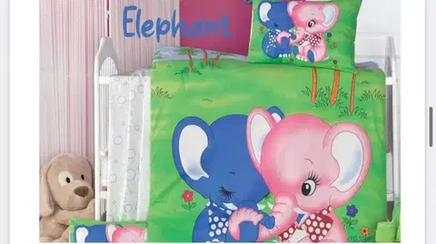 Detské obliečky Obliečky bavlnené detské Elephant 130x90cm+45x65cm TiaHome