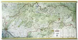 Slovensko a Česká republika SR nástenná mapa 1:400 000 lamino+lišta FB