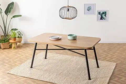 Jedálenské stoly Jedálenský stôl Nala 90 - Natural