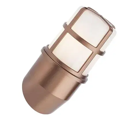 Svietidlá Redo 90203 - Vonkajšie nástenné svietidlo TRITON 1xE27/28W/230V IP54 meď 90203