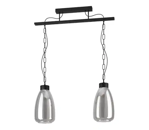 Svietidlá Eglo 43395 - Luster na reťazi BRICKFIELD 2xE27/40W/230V 43395