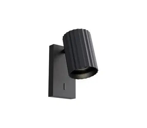 Svietidlá Redo 01-2549 - Nástenné bodové svietidlo DELPHI 1xGU10/7W/230V čierne 01-2549