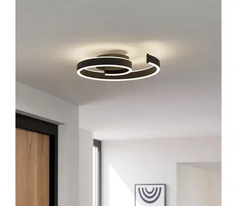 Svietidlá Eglo 901888 -LED RGBW Stmievateľné stropné svietidlo ANDABAIA-Z LED/37W/230V čierna 901888
