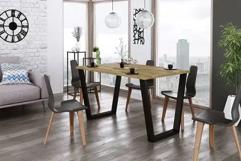Jedálenské stoly JULIUS jedálenský stôl 185x67, dub Artisan
