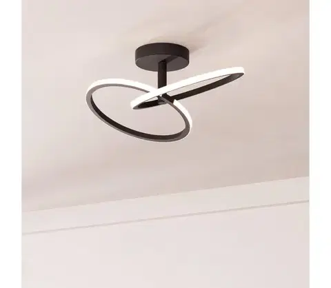 Svietidlá Eglo 902144 - LED stropné svietidlo CONGIUNTI LED/12W/230V 2700/4000/6500K čierna 902144