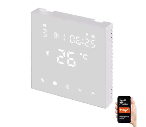 LED osvetlenie  Digitálny termostat na podlahové vykurovanie GoSmart 230V/16A Wi-Fi Tuya P56201UF