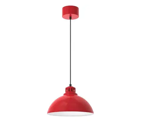 Svietidlá  Luster na lanku SVEN 1xE27/15W/230V červená 9225