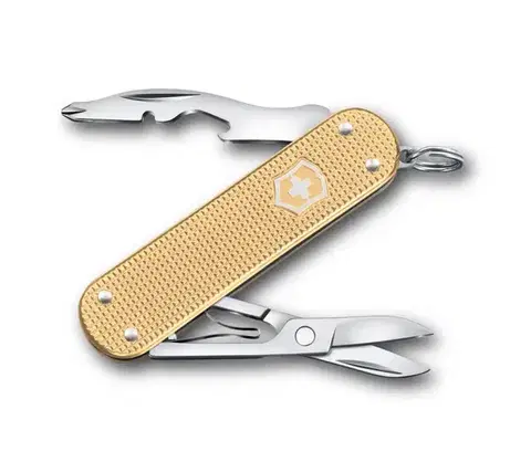 Camping a outdoor Victorinox - Multifunkčný vreckový nôž COMPANION S ALOX 5,8 cm/5 funkcií zlatý 0.6261.28