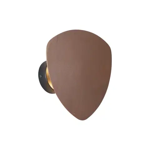 Nástenné osvetlenie Dizajnové nástenné svietidlo bronzové organické 20 cm 2-svetlá - Pulley