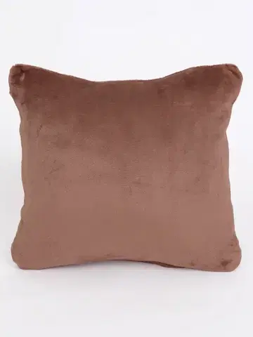 Dekoračné obliečky MKLozkoviny.sk Obliečka na vankúš mikroplyš 40 × 40 cm –  Laura mocha mousse-  -