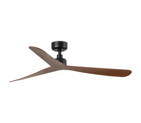 Ventilátory FARO Barcelona FARO 34197-Stropný látor ROCKER M, priemer 132 cm, hnedo-čierny + diaľkové ovládanie 34197