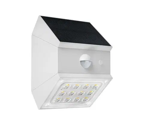 Svietidlá  LED nástenné solárne svietidlo so senzorom LED/2,5W/3,7V IP65 1200 mAh biele 24097