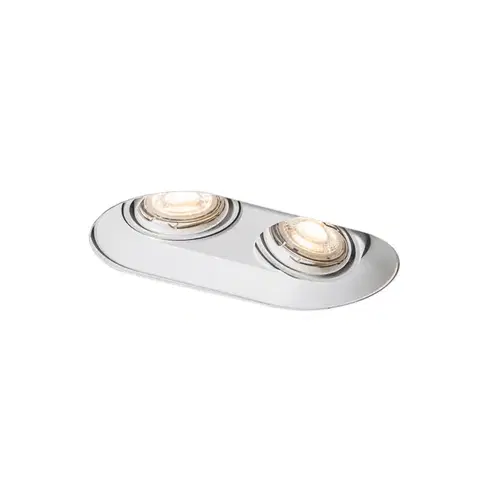 Zapustené svietidlá Okrúhle zapustené bodové svetlo biele GU10 50 mm 2-svetlo - Hubs