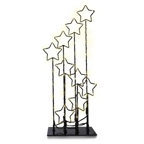 Vianočné dekorácie DecoKing Vianočná LED dekorácia s hviezdami, 16 cm