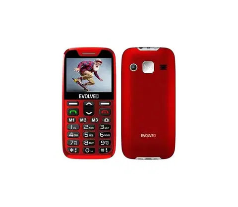 Predlžovacie káble Evolveo - EasyPhone XR 4G mobilný telefón pre seniorov červený EP-601-XR-RD